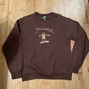 Thrasher Chocolate Brown Crewneck Sweater